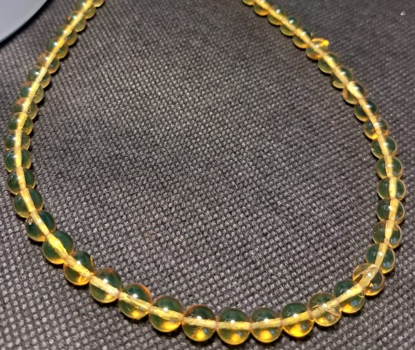 Collier ambra gialla sfera - immagine 2