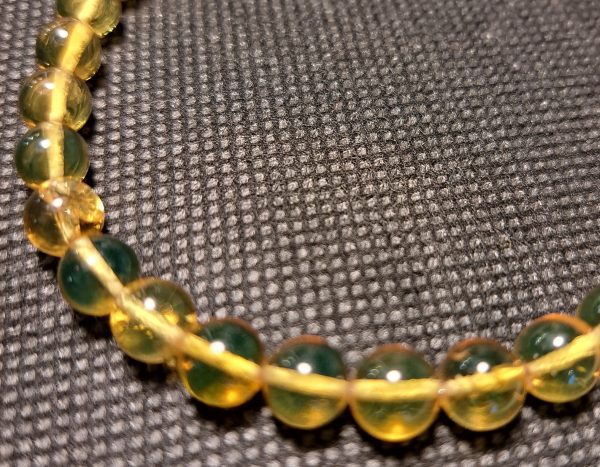 Collier ambra gialla sfera - immagine 3