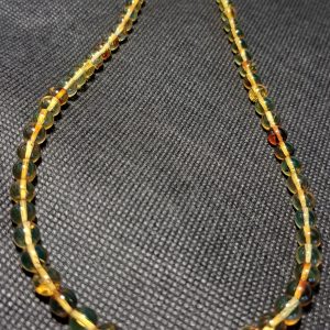 Collier d'ambra gialla a sfera