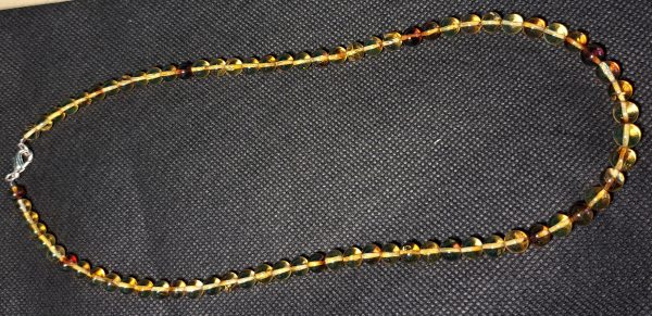 Collier d'ambra gialla a sfera - immagine 6
