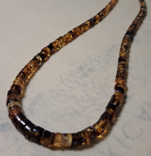 Collier d ambra gialla azzurra