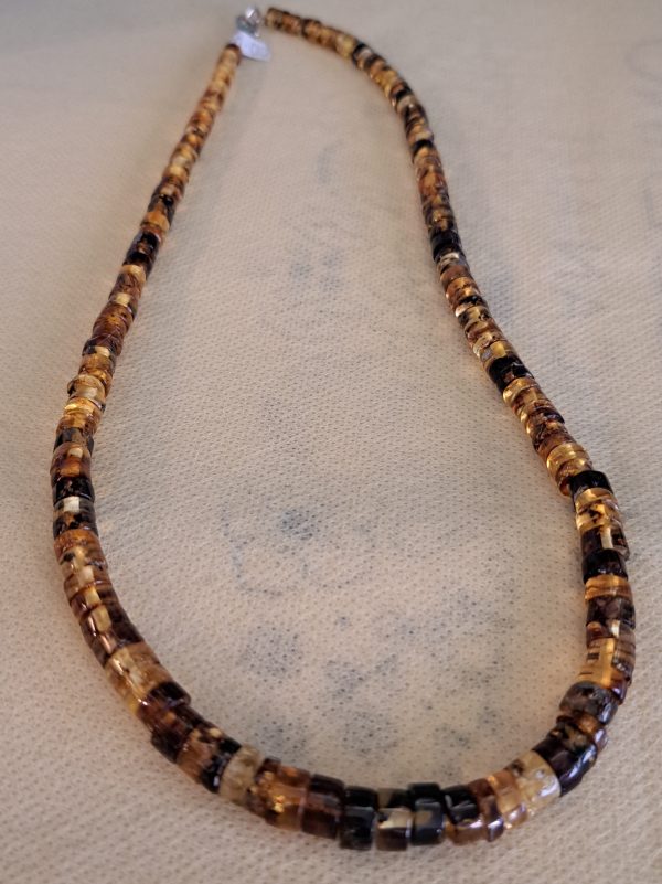 Collier d ambra gialla azzurra - immagine 4