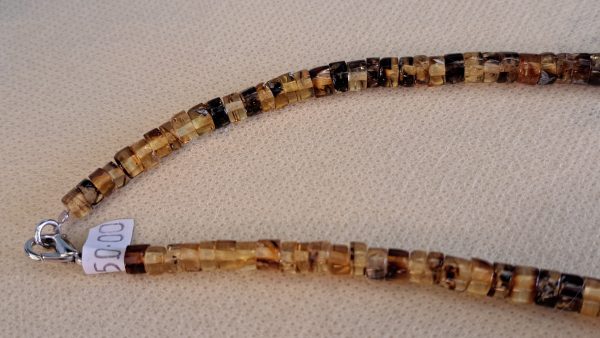 Collier d ambra gialla azzurra - immagine 3
